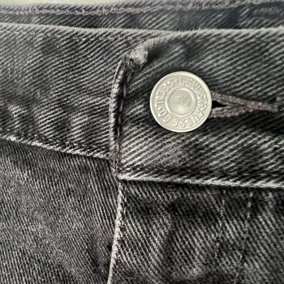 Levi's Mens 550 Jeans Size 50x32 Tag (25" Actual) Black Relaxed Fit Denim Pants - Picture 3 of 6